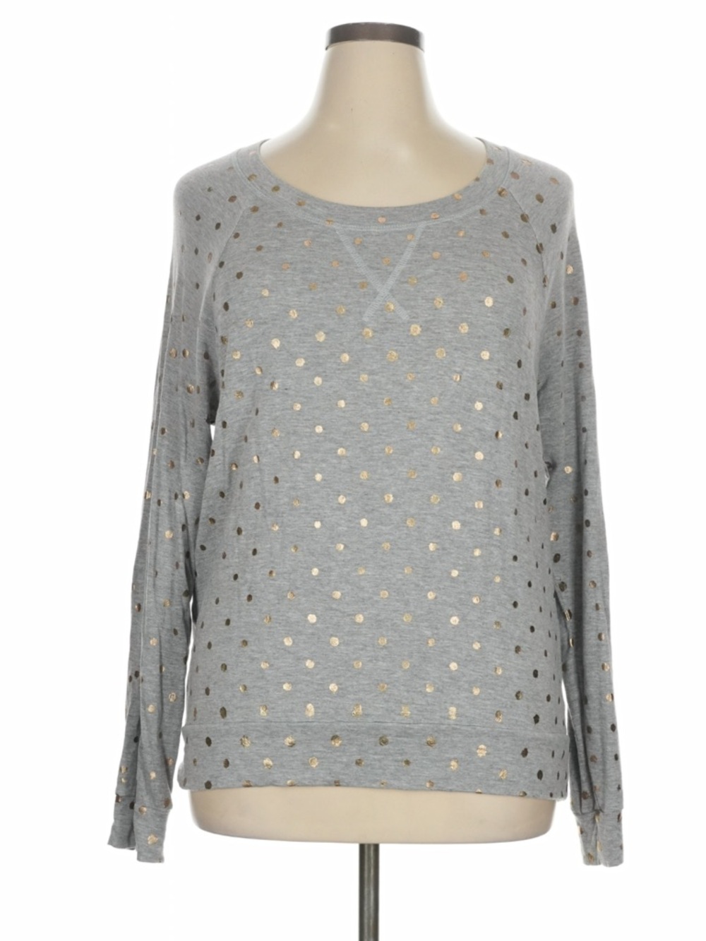 Splendid Long Sleeve Gold Dot Top